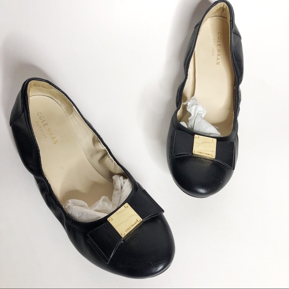 cole haan black flats